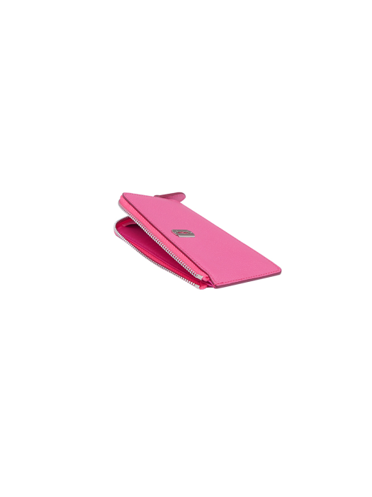 Magpie Zipper Card Wallet (맥파이 지퍼 카드지갑) Pink lux