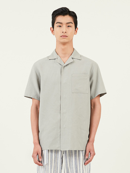 20summer Stitch Open Collar Shirt mint