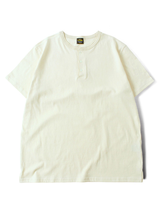 COZY HENLY NECK T-SHIRT [Ivory]