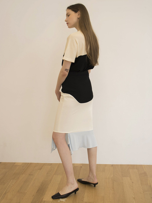 Vault Skirt (Tar Black, Straw Ivory, Corbusian Blue)