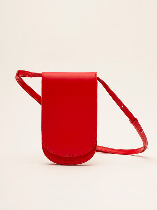 Elba Flat bag - Berry Red