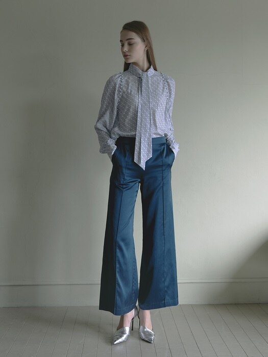 Satin Wide Trousers