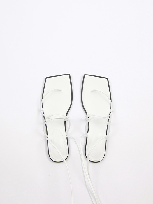 Yvonne Sandals Leather White