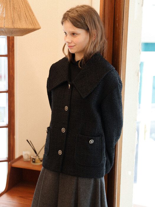 1.12 TWEED JACKET_BLACK