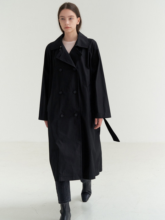 standard trench coat-black