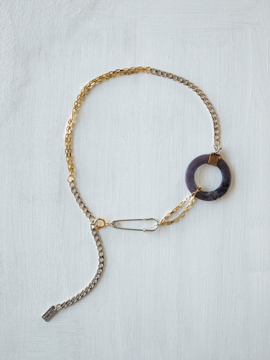 Flow of time and connected chains necklace