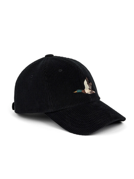 CORDUROY MALLARD CAP (black)