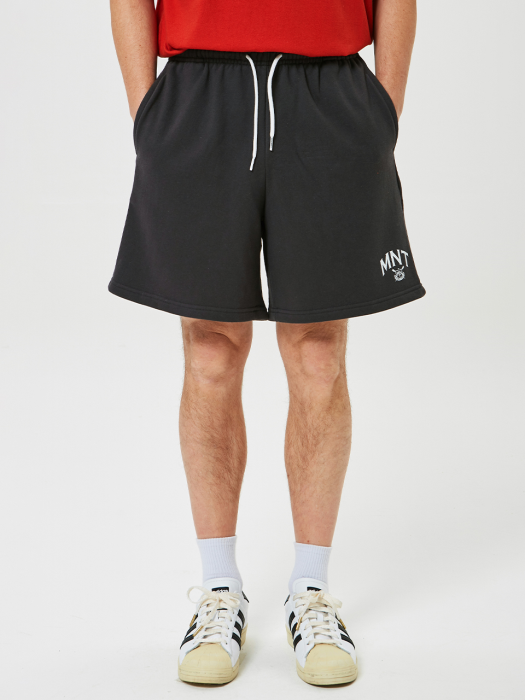 MNT Sweat Shorts(CHARCOAL)