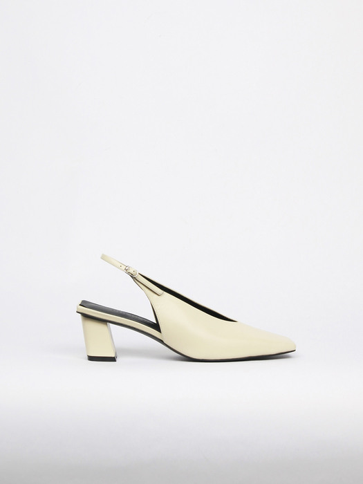 Remi Slingback Leather Cream