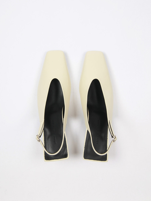 Remi Slingback Leather Cream