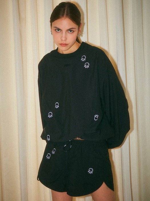 PIPER Embroidered String Sweatshirt