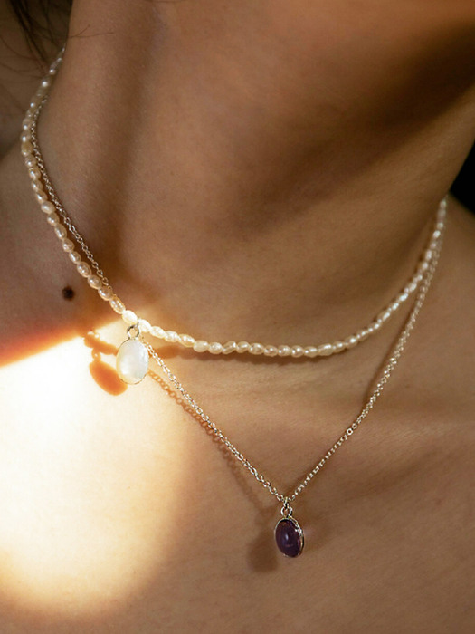 [silver925]Bonita shell necklace