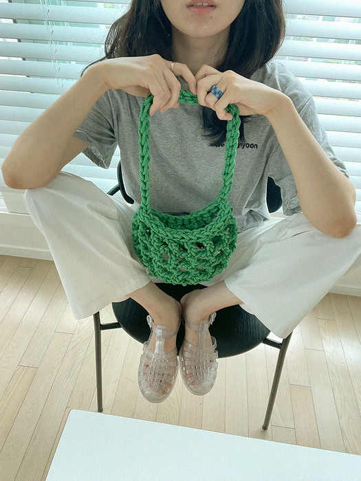 Net crochet bag_4 colors