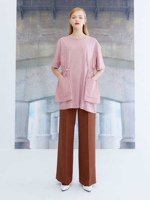 OVERSIZED STRING TOP_PINK