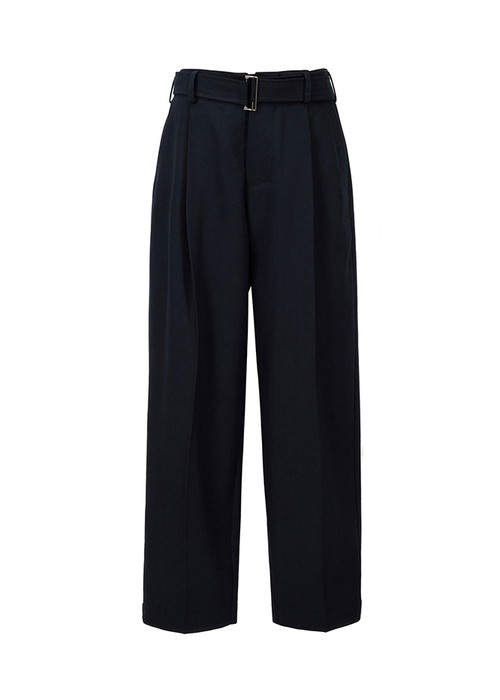 BELTED TROUSERS / NAVY