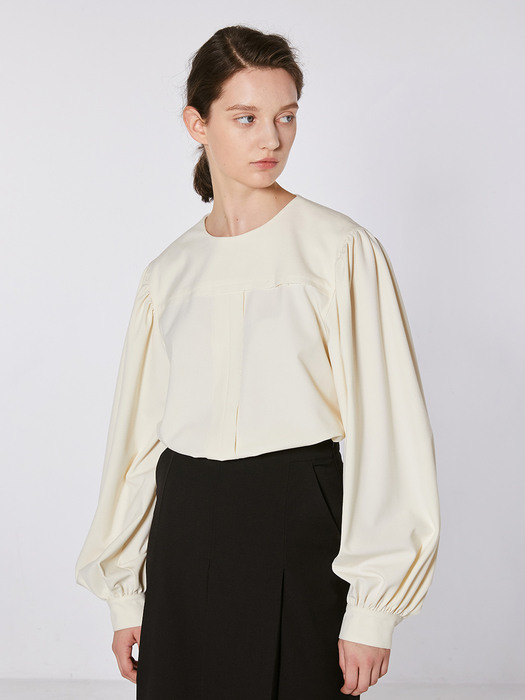 TOF FRONT LINE BLOUSE IVORY