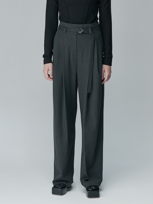 D RING BELTED TROUSERS DY