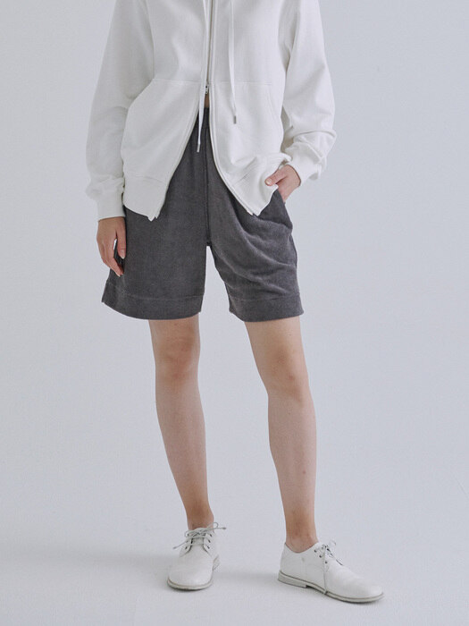 TERRY SHORT PANTS GREY