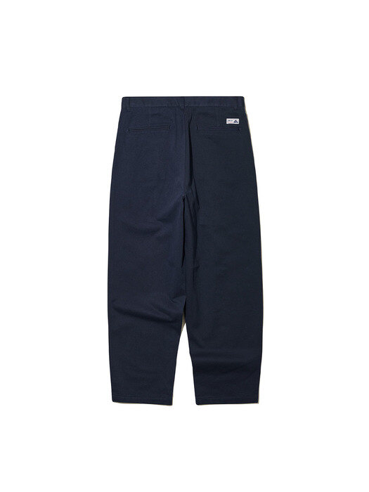 OVERDYED WIDE TROUSERS (NAVY)