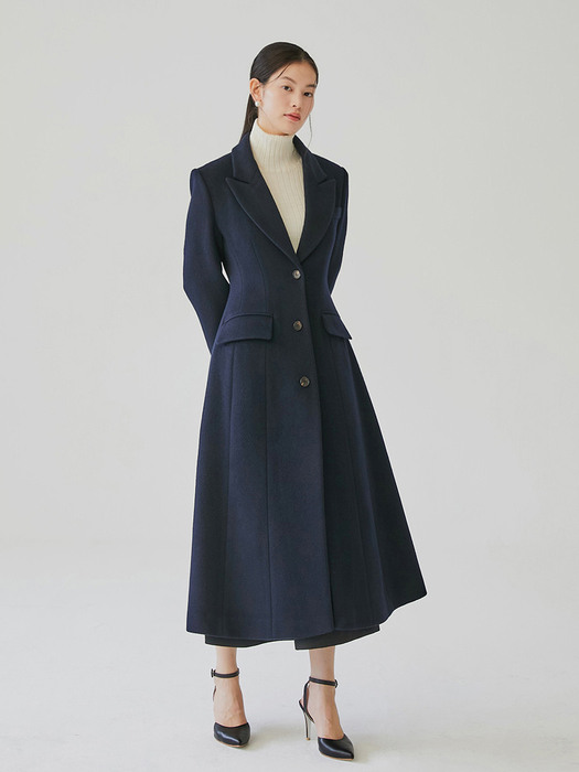 [미전시]TANIA Classic A-line coat (Navy)