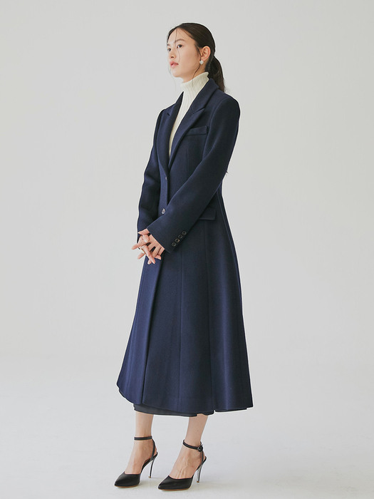 [미전시]TANIA Classic A-line coat (Navy)