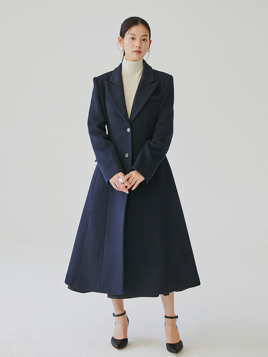 [미전시]TANIA Classic A-line coat (Navy)