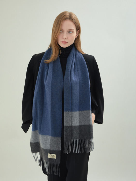 100% 캐시미어 체크 머플러 PLAID Muffler ELEGANTE (4color)