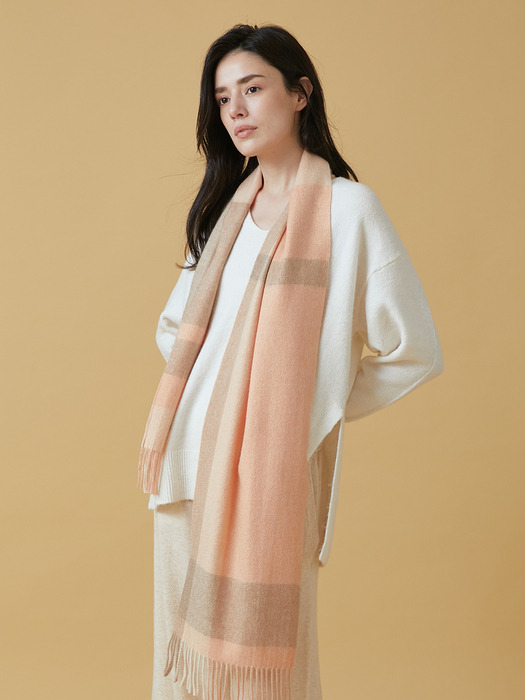 100% 캐시미어 체크 머플러 PLAID Muffler ELEGANTE (4color)