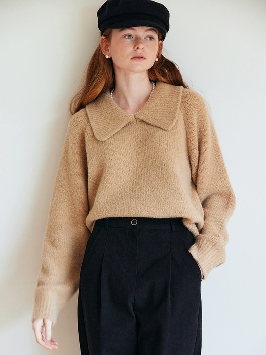 Big Collar Knit_NUT