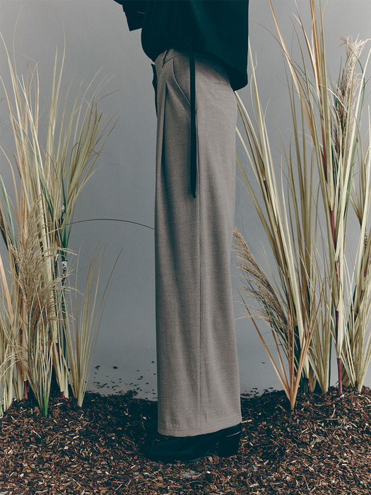 CLASSIC WIDE PANTS BROWN