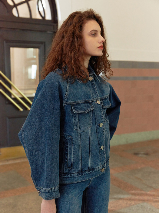 TWS WASHING DENIM JACKET BLUE