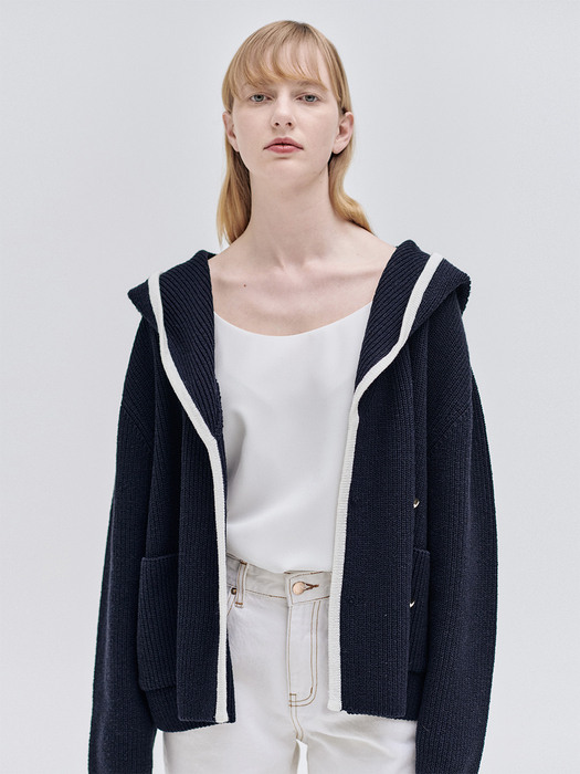 22SN hoody double cardigan [NA]