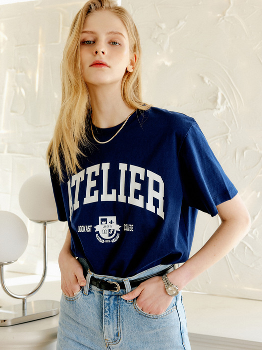 아틀리에 컬리지 티셔츠 / ATELIER COLLEGE TSHIRT_3colors