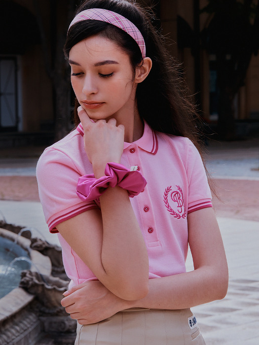 피케 폴로 셔츠 핑크