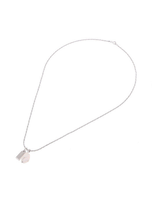[GRAY Collection] Pearl and Tag Rope Necklace