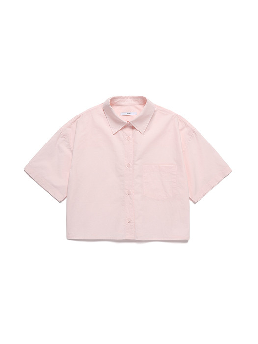 22SS Crop Lounge Shirt_Babypink