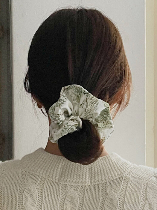 oar French Etoile Scrunchie [Green]