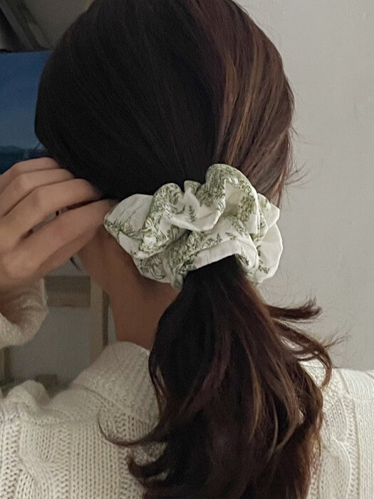 oar French Etoile Scrunchie [Green]