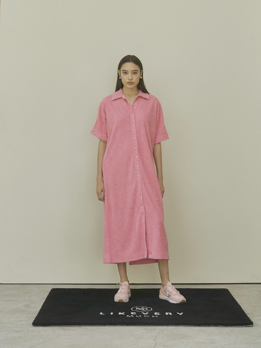 TERRY ROBE ONE-PICE [PINK]