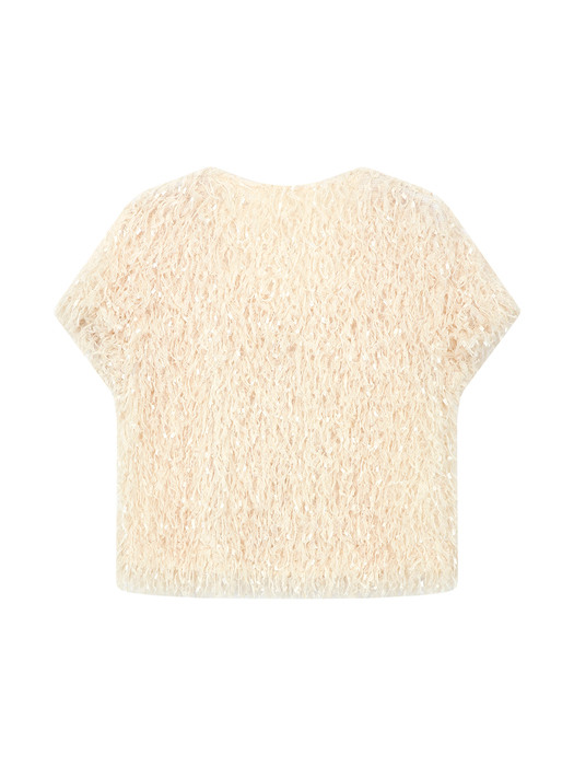 FLUFFY CARDIGAN (CREAM)