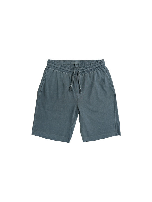 supima cotton sweat shorts - blue