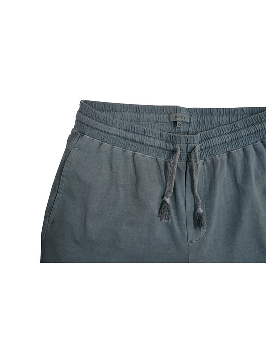 supima cotton sweat shorts - blue