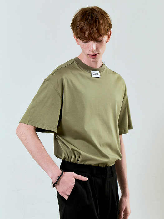 Point Label T-Shirt Khaki