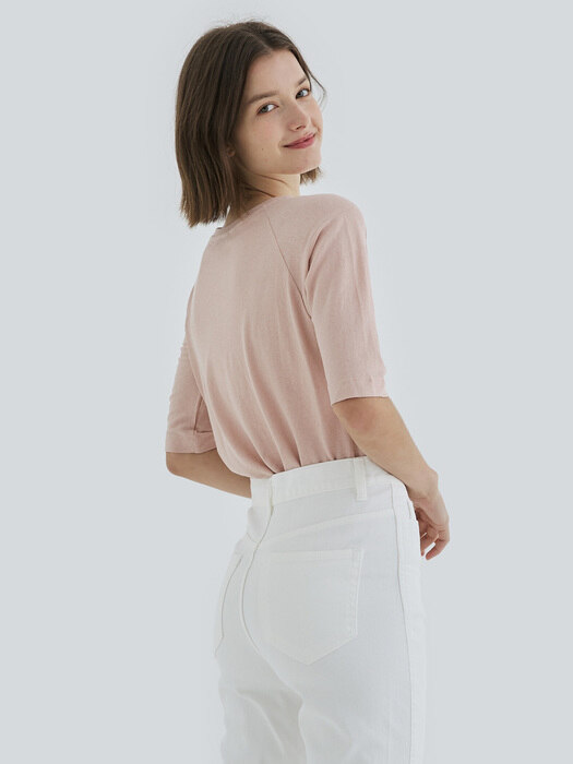 FRENCH HALF TOP(PINK)