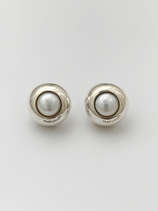 rosalie pearl silver earring  