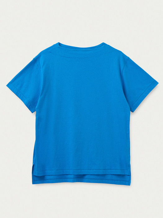 Boatneck T-shirt in Blue / Green / Orange / Navy