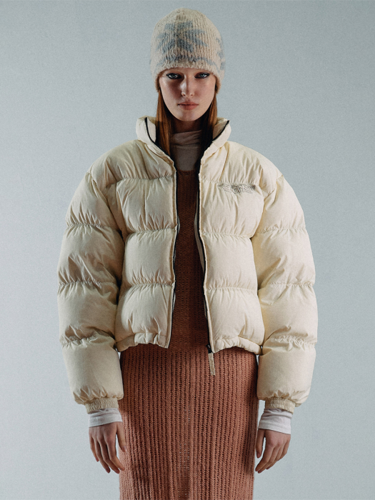 102 RDS Cropped Puffer Down Ivory