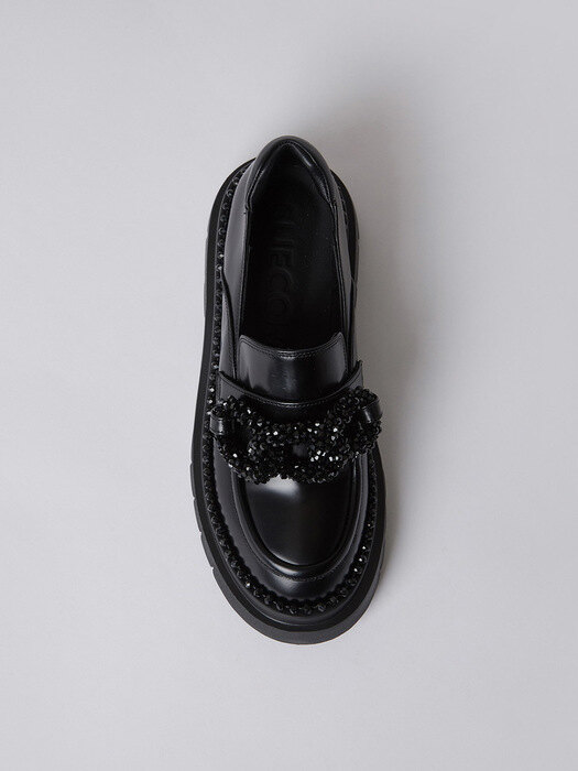 Prism beads loafer(black)_DG1DA22518BLK
