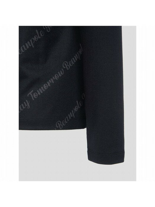 여성 블랙 로고 프린트 칼라 티셔츠 (BJ2941A245)