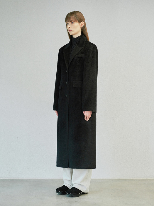 MOHAIR SINGLE COAT (black)